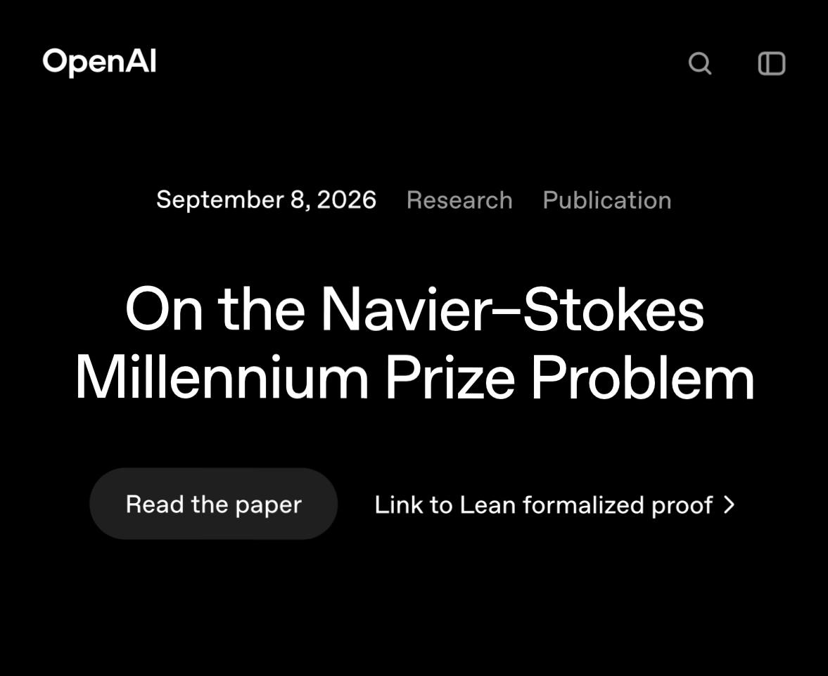 OpenAI заявила о решении одной из «задач тысячелетия» — уравнений Навье—Стокса