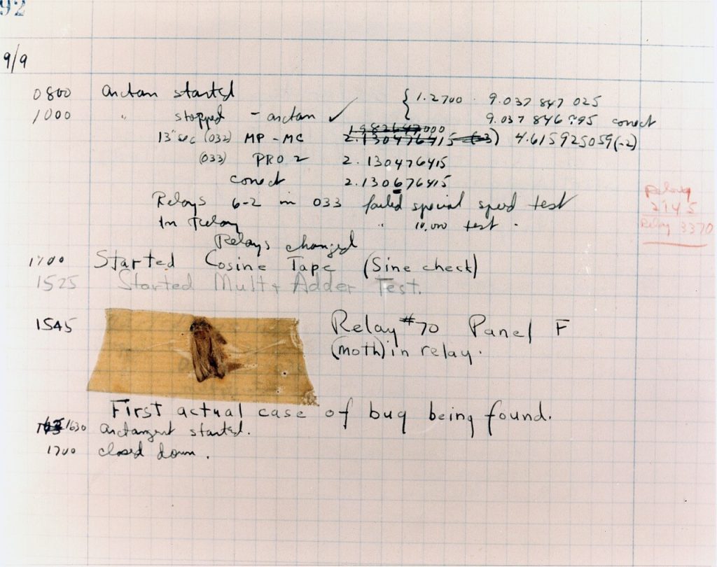 The first computer "bug": how a moth entered IT history