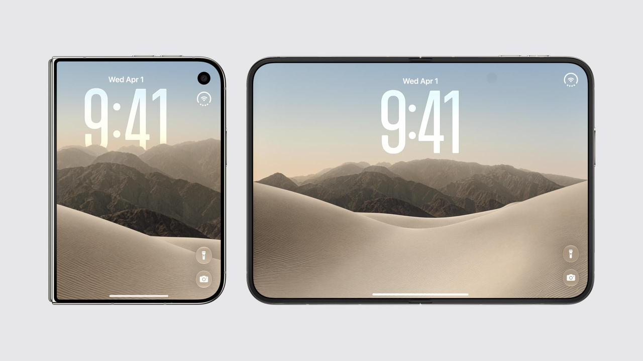 Apple introduced the iPhone Duo — the company's first foldable smartphone