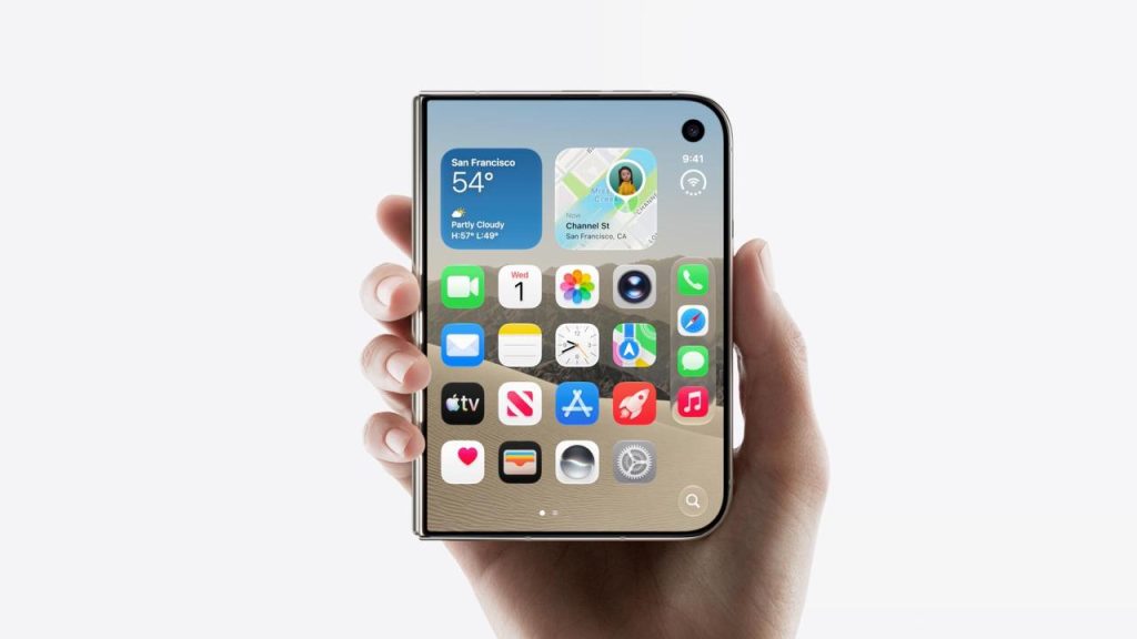 Apple introduced the iPhone Duo — the company's first foldable smartphone