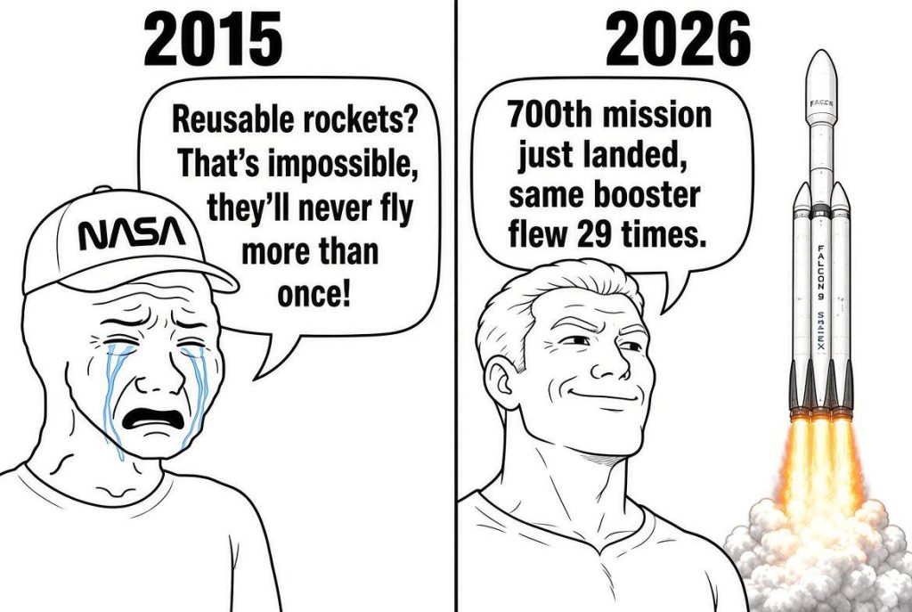SpaceX launches 700th Falcon rocket, delivering final O3b mPOWER satellites to orbit