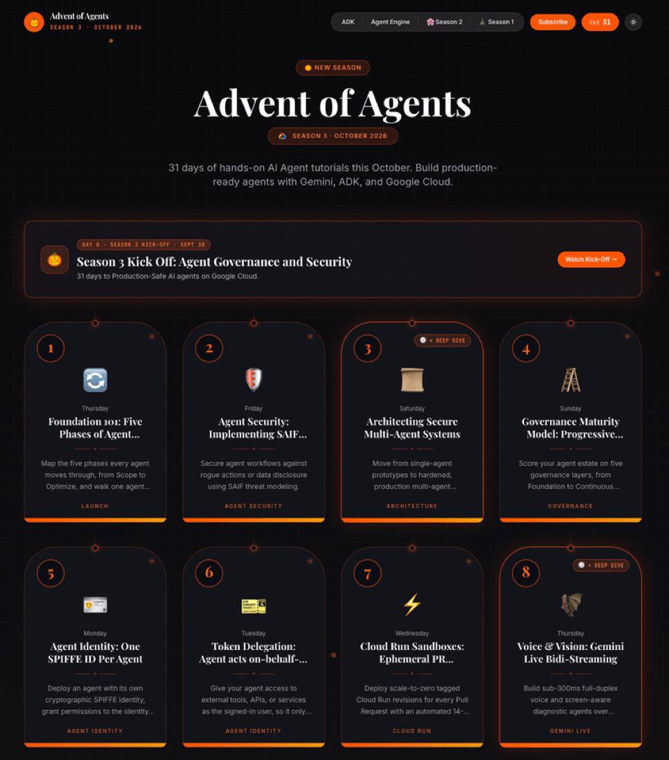 Google Cloud анонсировала третий сезон проекта Advent of Agents