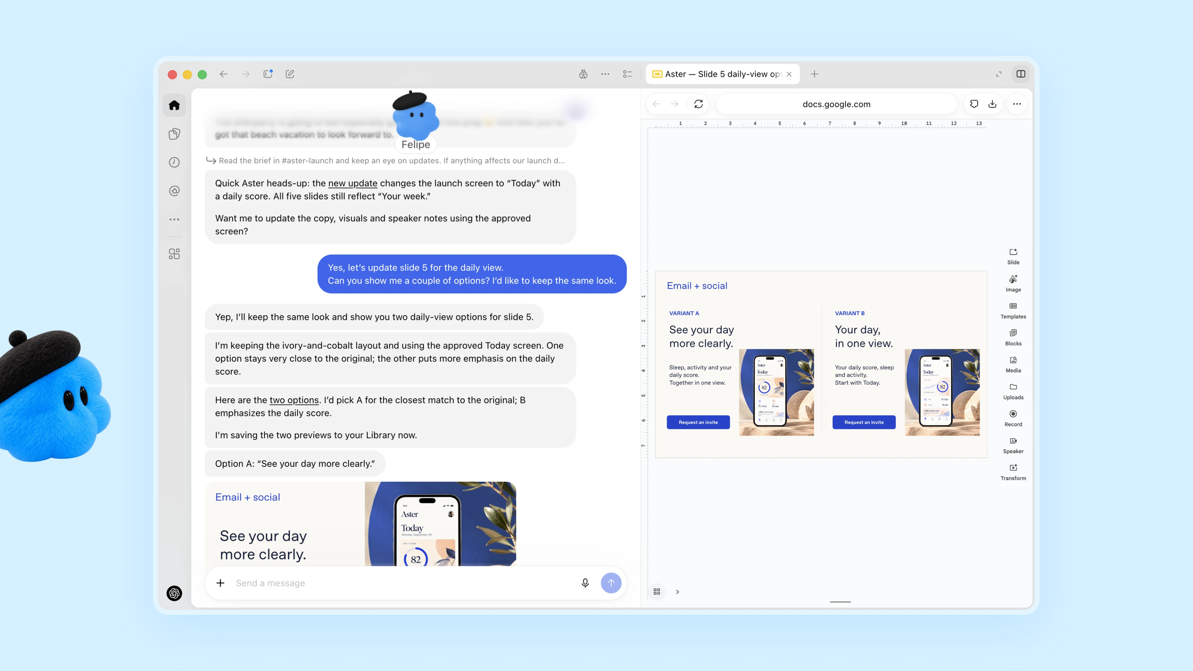 Dots Felipe: updating product-launch materials